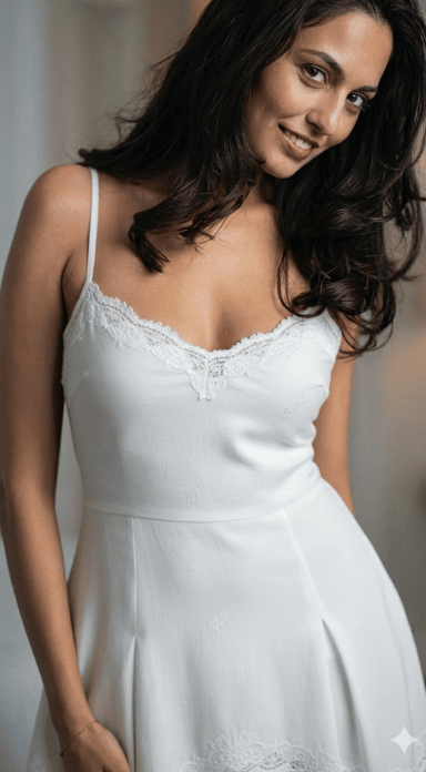 White Cotton Try-On Result