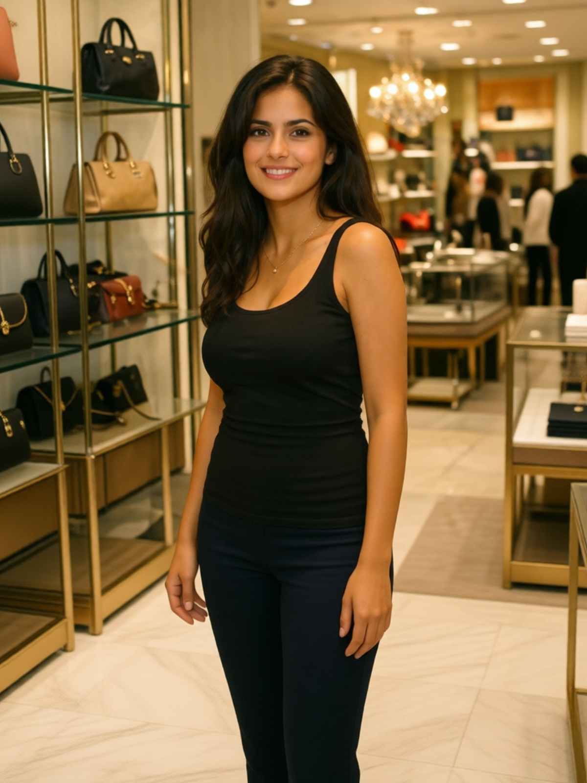 Shopper selfie before using virtual try-on